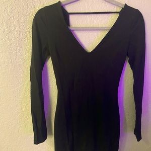 Black Long Sleeve Charlotte Russe Dress Size XS